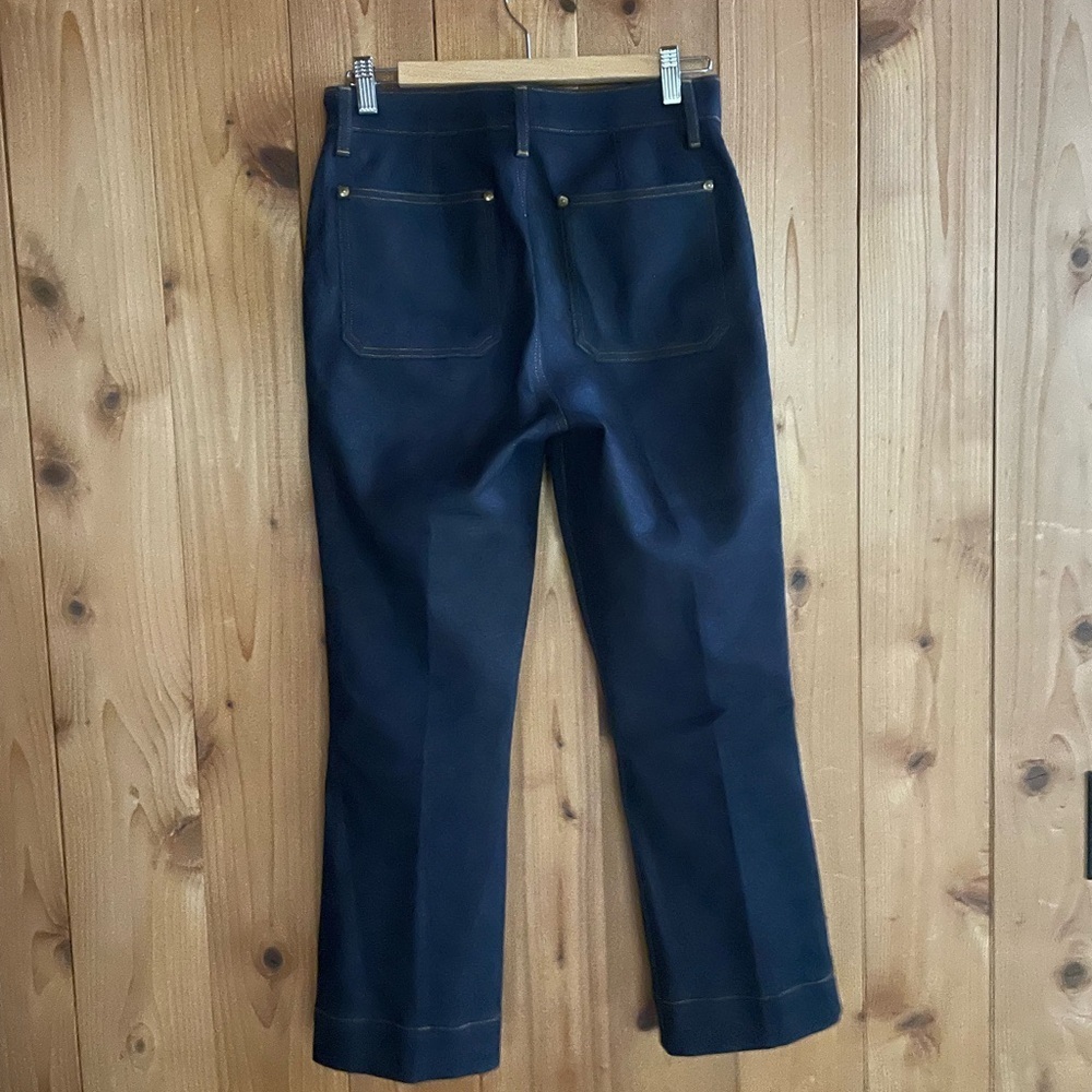 KHAITE Raquel High Rise Straight Leg Cropped Jeans - Picture 4 of 6